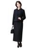 Mourning Black Formal Long Large Open Front Skirt Set [Niners] Women's Clothes, Formal, Clothes, Suit, Length, Size, Blouse, NGR-2128 (No. 19)