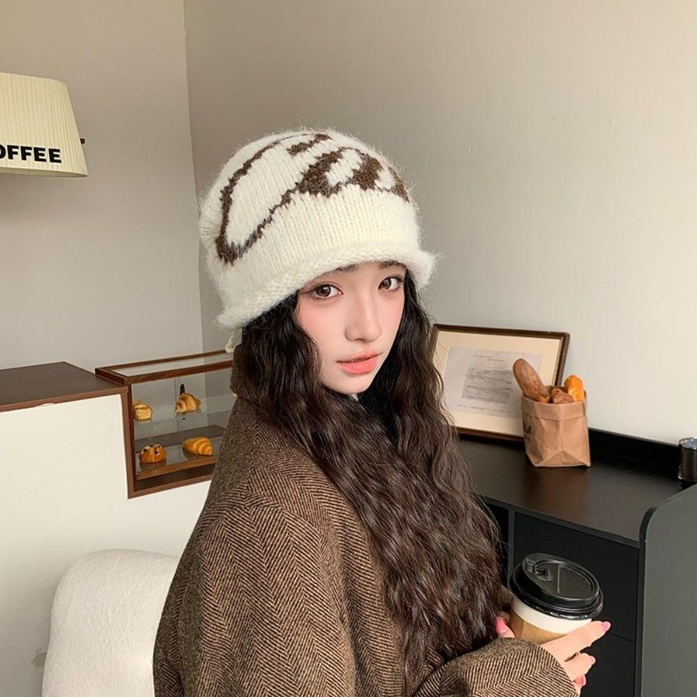 56cm To 58cm Head Circumference Knitted Beanie Hat Winter Beanie Hat Outdoor Cold Weather