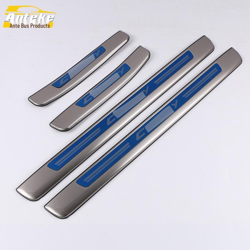 Stainless Steel Sill Strip Trim for 18 Camry Models - Welcome Pedal Accessory