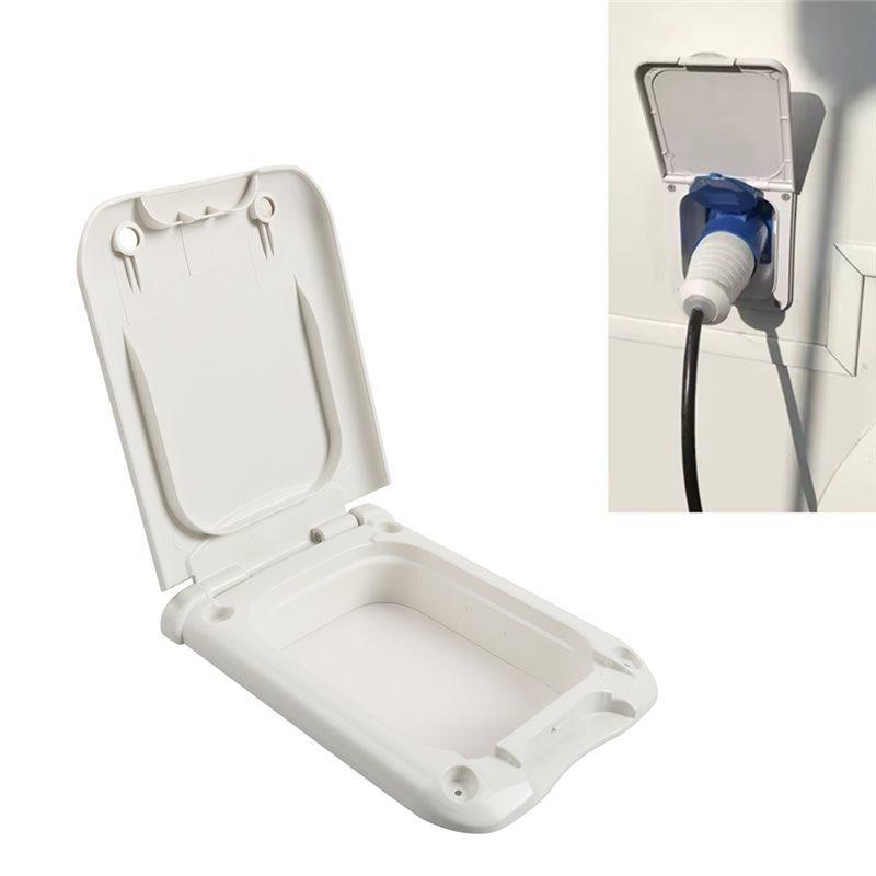 RV Electrical Outlet Box Waterproof Cover Plate- Power Outlet Protector For Trailers For Camping Vehicles