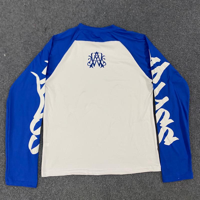 Европейский и американский персонализированный печатный колор-блок круглый вырез длинный рукав ретро топ