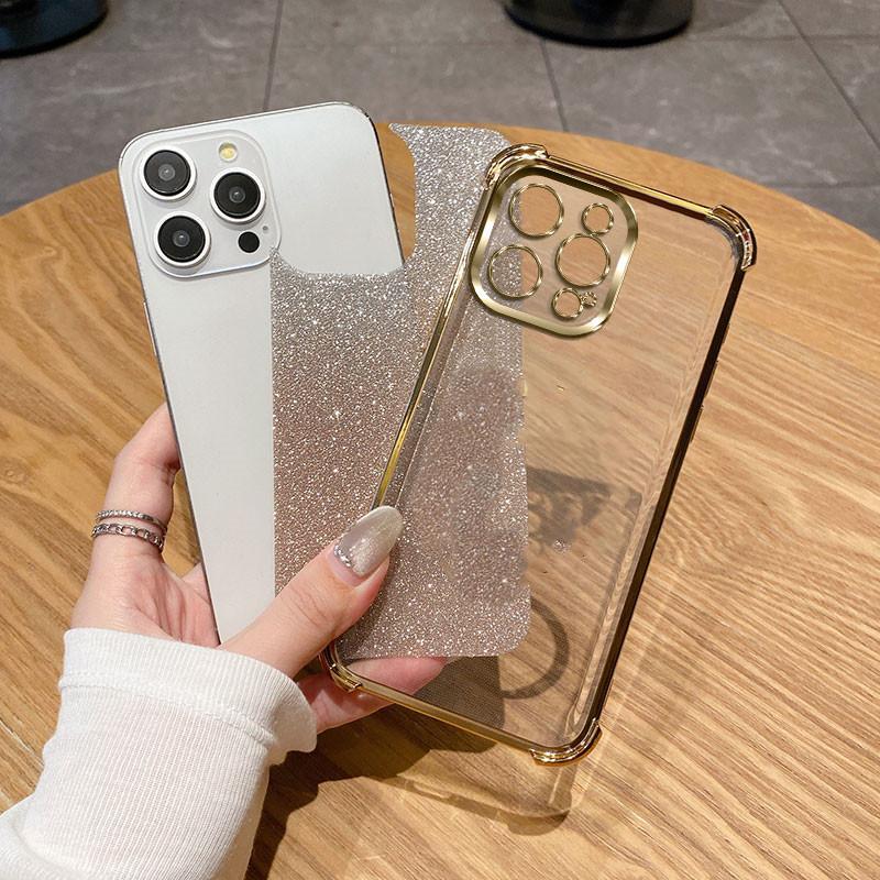 Роскошный прозрачный противоударный чехол с блестками для телефона HONOR X9C X7C X9B X7B X9A 5G X30 X40 i X50 X60 Pro X50i X60i с мягкой накладкой