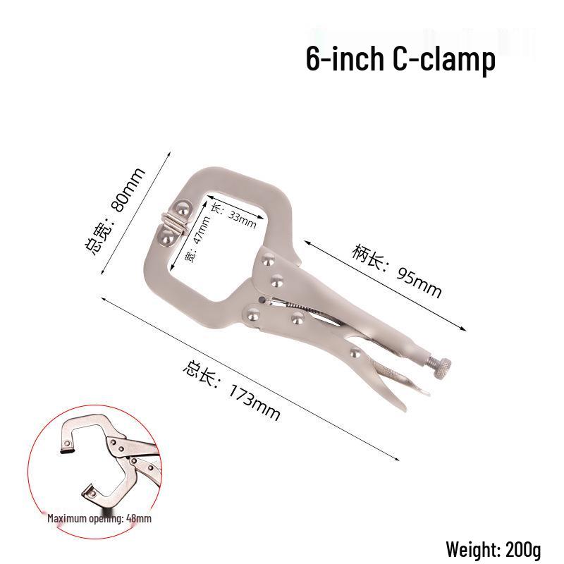 Профессиональный регулируемый многофункциональный инструмент плоскогубцы-тиски и трубный ключ