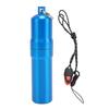 Metal Storage Tube Aluminium Alloy Water Proof Tube Container for Outdoor Camping Travel Blue