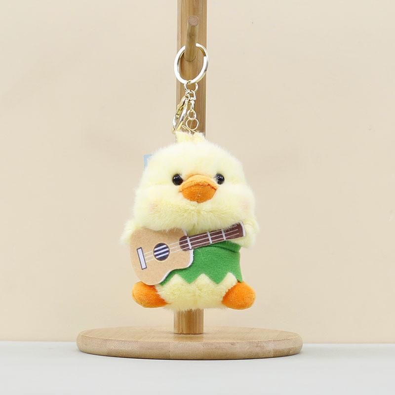 Animal Themed Plush Keychain Cute Pp Cotton Filling Bag Key Ring Accessories