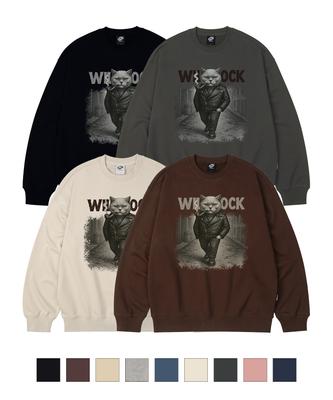 WILDROCK Худи Оверсайз 'Smoky Street Cat'_9 Цвет (Тип B)
