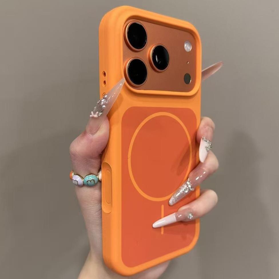 Чехол для iPhone 17 Pro Max Силиконовый Магнитный Чехол для Телефона Для iPhone 17 Pro Max 17Pro Для Magsafe Беспроводная Зарядка Чехол