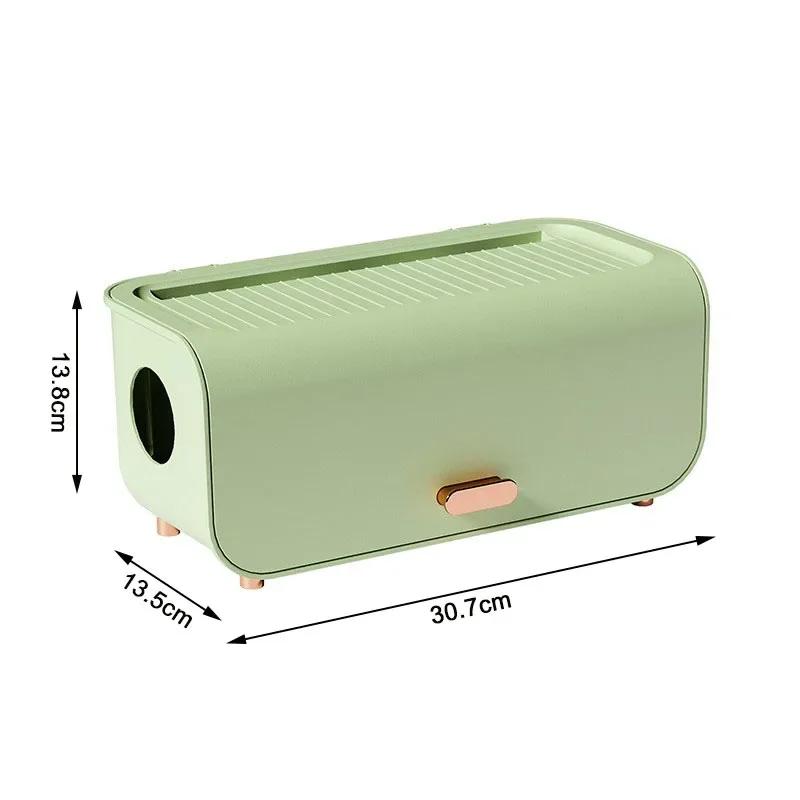 Настольный ящик для хранения кабеля, чехол для хранения линии электропередачи, пылезащитный водонепроницаемый органайзер для розетки для зарядного устройства, чехол для проводов, органайзер для намотки кабеля