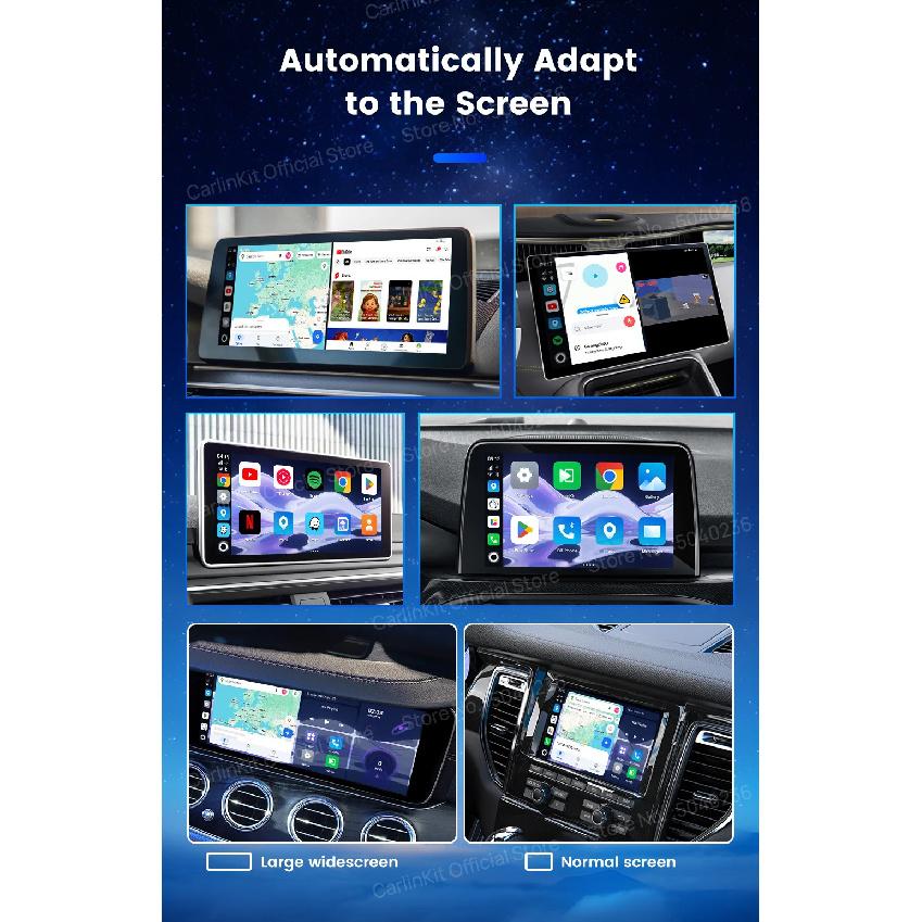 CarlinKit 8 ГБ + 128 ГБ Android 15 Ultra2 CarPlay AI Box Беспроводной Android Auto CarPlay Онлайн-видео SM6350 8-ядерный GPS 4G LTE Для автомобилей