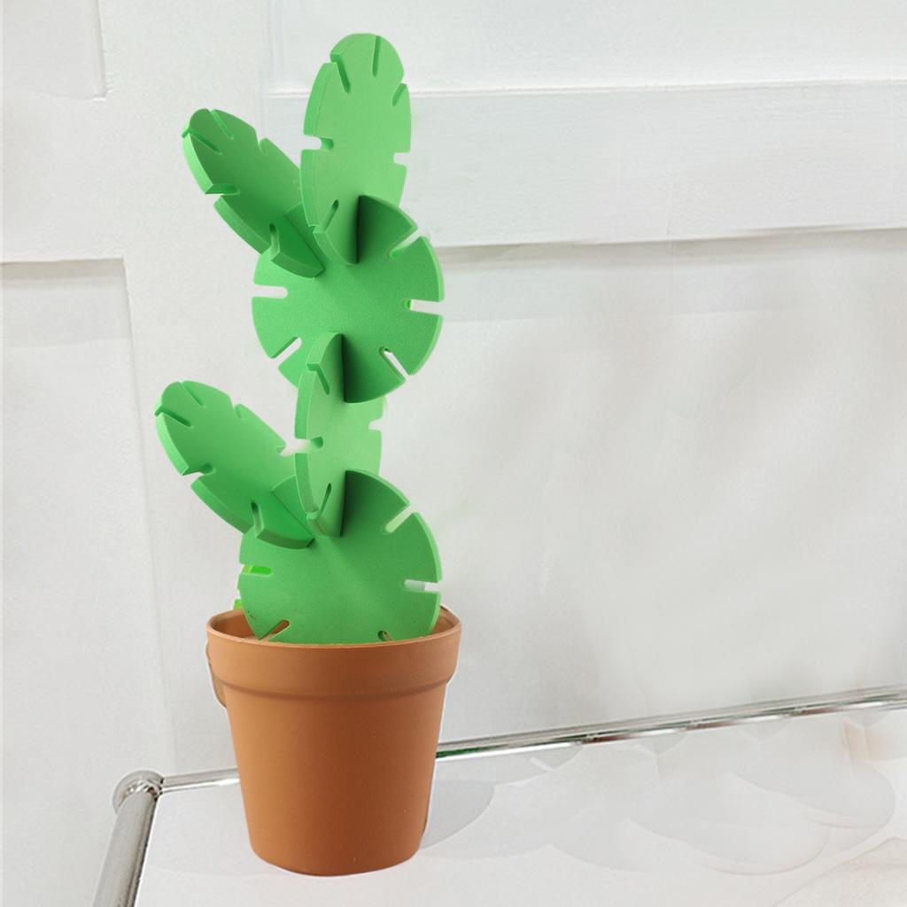 Набор подставок с креативным дизайном и подставкой в виде цветочного горшка для хранения, для декора стола