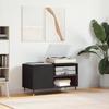 VidaXL Record Cabinet Black 85x38x48 Cm Engineered Wood 831693