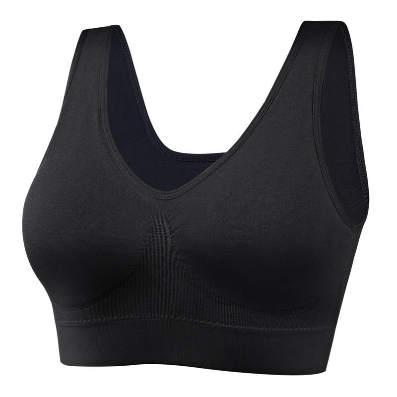 Women Seamless Wireless Comfortable Yoga Fitness Sports Bra Crop Tops