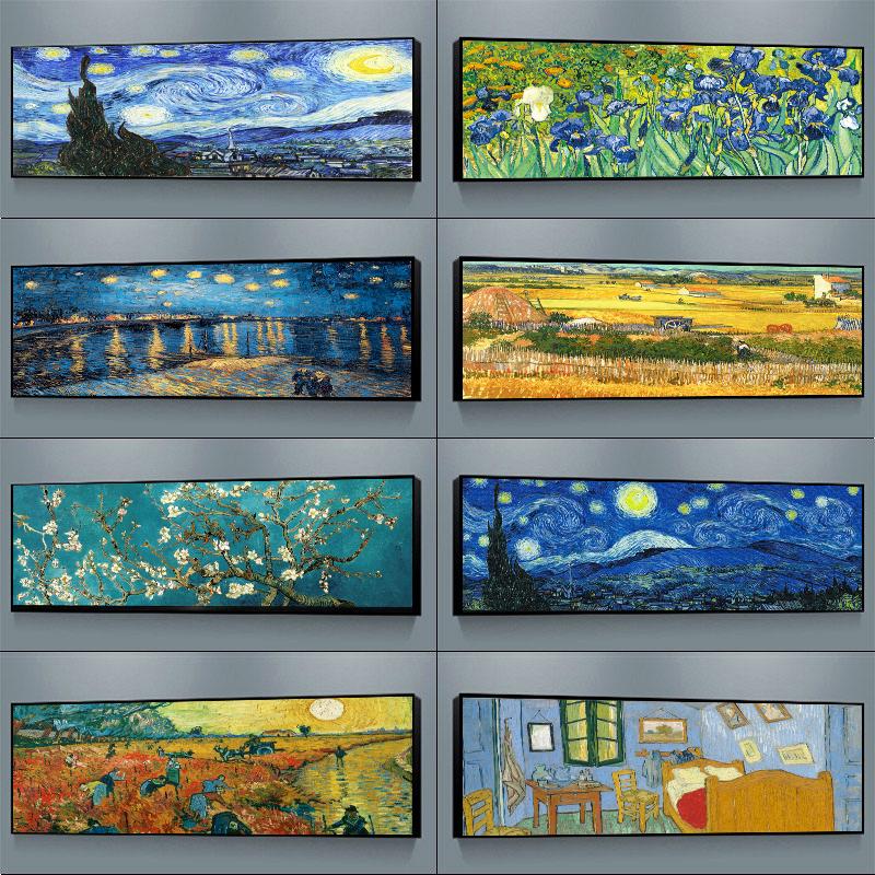 Импрессионист Ван Гог Картины Холст Картины Маслом Абстрактное Пшеничное Поле Цветение Миндаля Звездная Ночь Плакат Домашний Декор Без Рамки Без Рамки