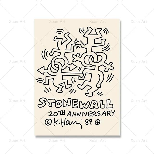 Современная абстрактная эстетика настенное искусство ретро поп фигурка HD масло на холсте постер печать для дома спальня гостиная декор подарок без рамки