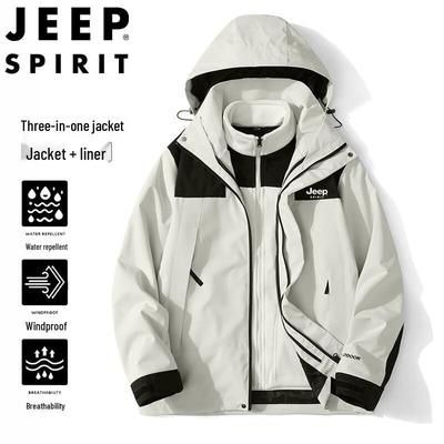 Мужская водонепроницаемая ветровка JEEP SPIRIT для активного отдыха