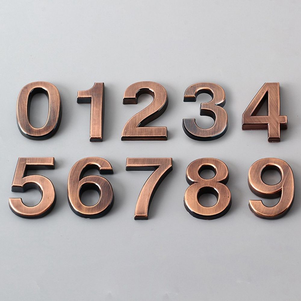 Decor Building Plaque Compartment Number Sticker Plate Sign Door  Address Digits Digital Sticker