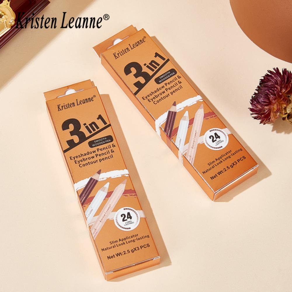 Kristen Leanne Repair Concealer Eyeliner 3 набора из 3 наборов водостойкого карандаша для бровей