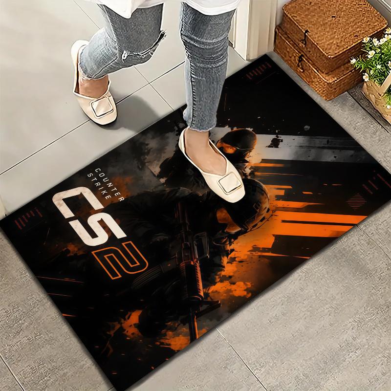 Csgo2 Carpet Rug for Living Room Bedroom Home Sofa Decoration,Kids play Nonslip Floor Mat