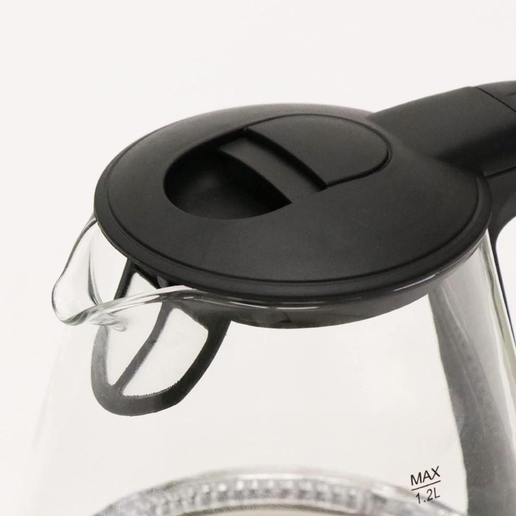 Электрический чайник из термостойкого стекла, стеклянный чайник белого цвета с высокопрочной светодиодной подсветкой быстрого нагрева, функцией автоматического выключения при закипании, функцией предотвращения закипания воды