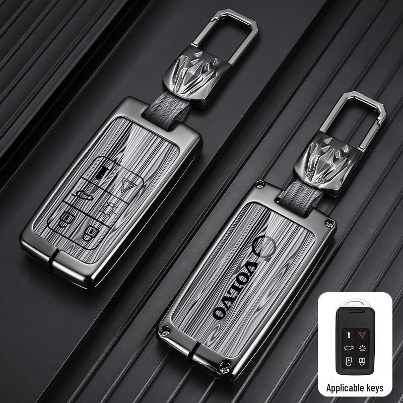 Metal Key Cover for Volvo XC60, XC90, S60, S80L, V60 - Full Shell