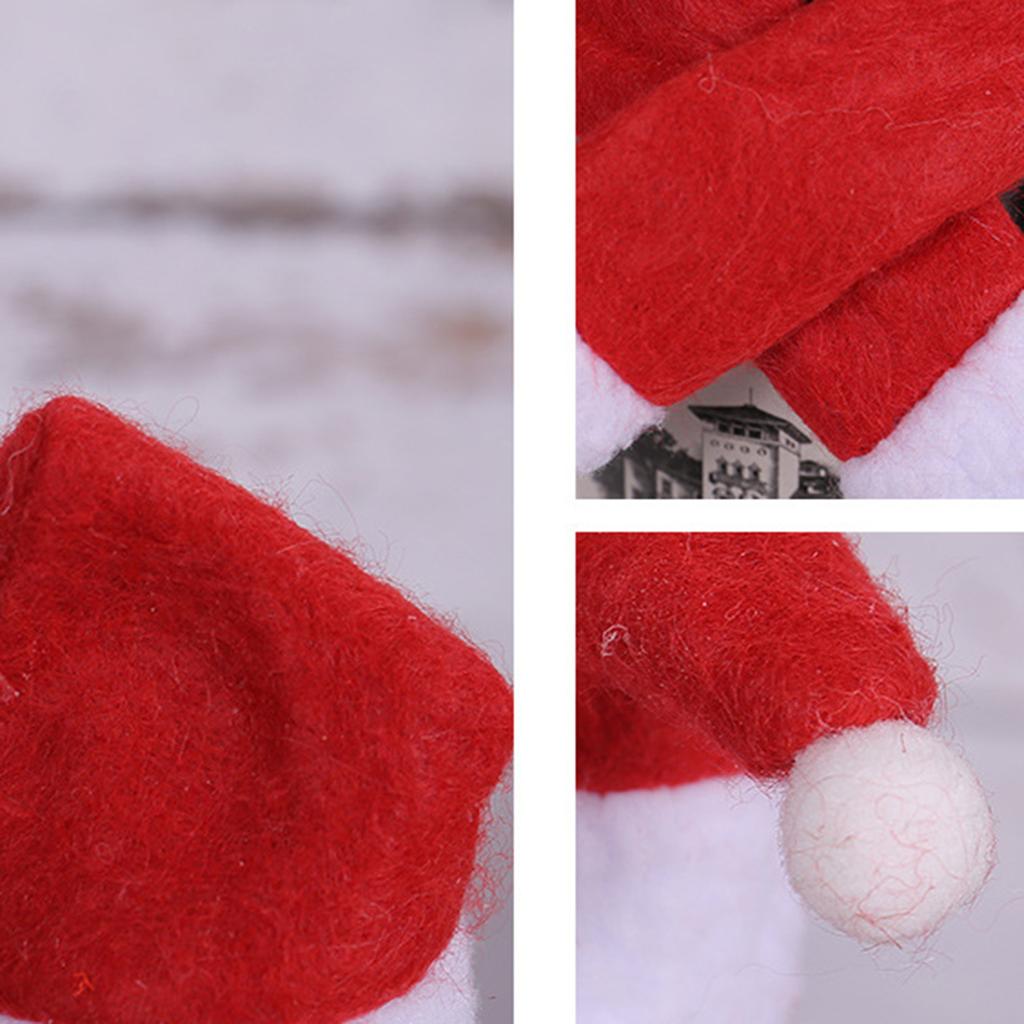 Christmas Creative Household Items Non-woven Scarf Hat Wine Bottle Decoration Christmas Wine Bottle Set Decoration
