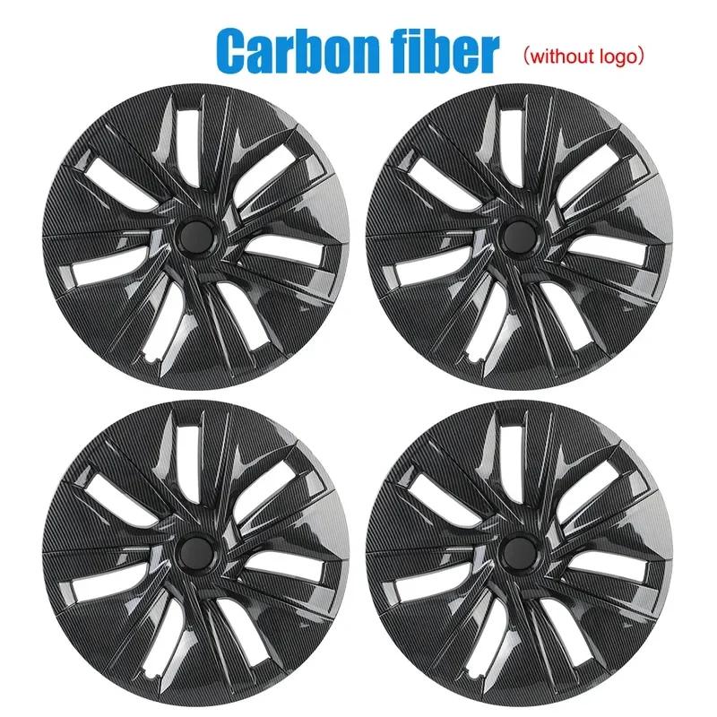 Колпак ступицы колеса автомобиля своими руками из углеродного волокна, декоративные автомобильные аксессуары, 19-дюймовый полный колпак ступицы для Tesla Model Y 2025 2025 2025