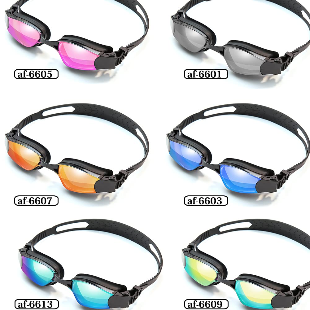 KOZUMUWAN Swimming Goggles for Soft Silicone Nose Clear Wide Field of Suitable for Adults and Professional UV Nose Protective Case Adults, Anti-Fog,