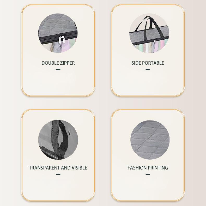 Органайзер для гардероба, ящик для хранения одежды, водостойкий ящик для хранения одежды под кроватью, большая вместительная пыленепроницаемая сумка для хранения, экономия места