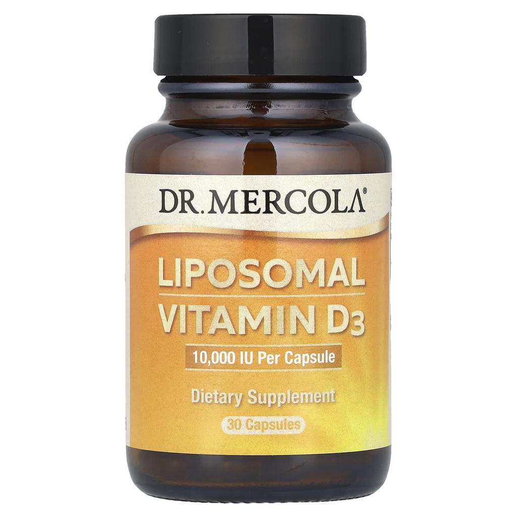 Dr. Mercola Liposomal Vitamin D3, 10,000 Iu, 30 Capsules