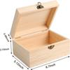 Unfinished Wood Box Wooden Box  Wood Box with Lid Wooden Chest Storage Box  Jewelry Box Craft