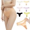 Women's Low Rise Briefs Ultra Thin Ice Silk Underwear Seamless No Show Thongs Invisible V-waisted Stretch Panties