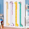 Cartoon Baby Dinosaur Kids Height Sticker PVC Self Adhesive Giraffe Unicorn Children Height Ruler Animal Wall Decals Home Decor