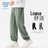 JEANSWEST LIFE Men's Waffle-Knit Jogger Sweatpants