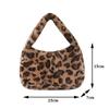 Сумка подмышку через плечо Новая мода Портативная сумка через плечо Западный стиль Пушистое кольцо Леопардовый принт Женская сумка Набитая CLE
