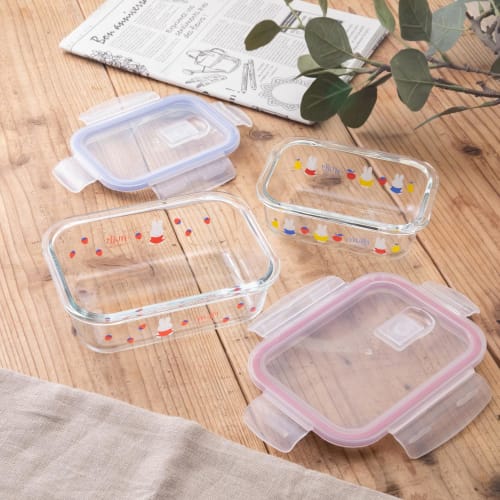 Skater Heat-resistant Glass Storage Container Miffy 370ml S Oven Microwave Dishwasher Safe GBST4-A