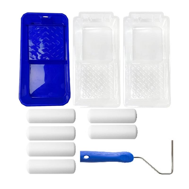 2" Small Foams Paint Paint Roller Brush 2inch Foams Paint Brush Paint Roller with Tray Perfect for Painting Narrow Area