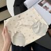Женские Весенне-Летние Трусики-Слипы с Рисунком Маленького Медведя, Невидимые, из Ледяного Шелка 10A, Антибактериальные, из Модала, Средняя Посадка