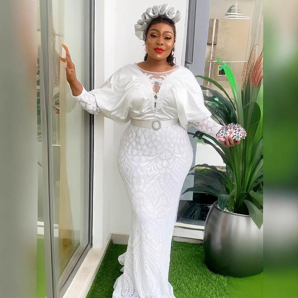 Элегантное вечернее платье с пайетками большого размера для женщин