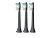 Сменная щетка Philips Sonicare Diamond Clean, стандартный размер, черная, набор из 3 шт. (неподдельный) HX6063/35