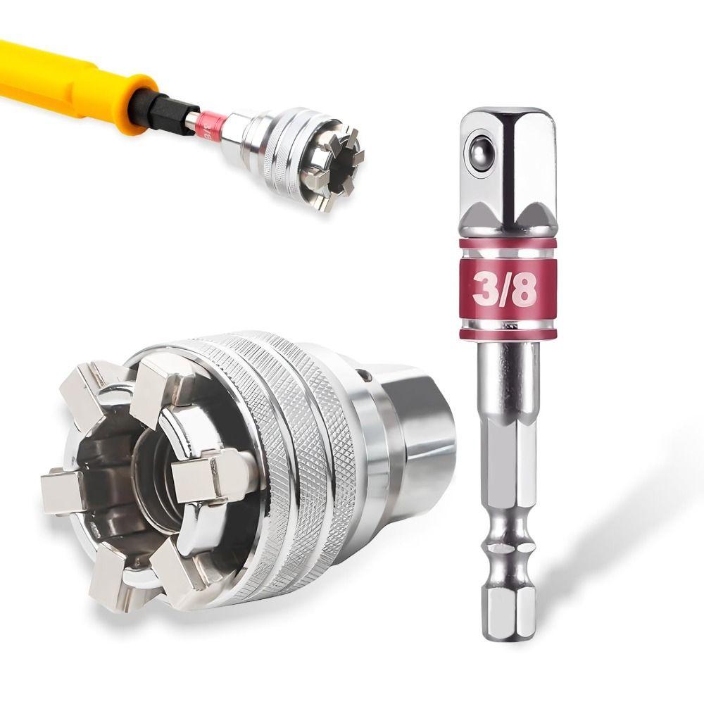 Heavy Duty Hex Wrench Adapter Kit Single-Hand Operation Multi-Function Socket Adapter  Automotive