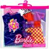Mattel Barbie Модный набор из 2 платьев и нарядов «Сила девочек» с многоразовой виниловой сумкой для кукол, для детей от 3 лет