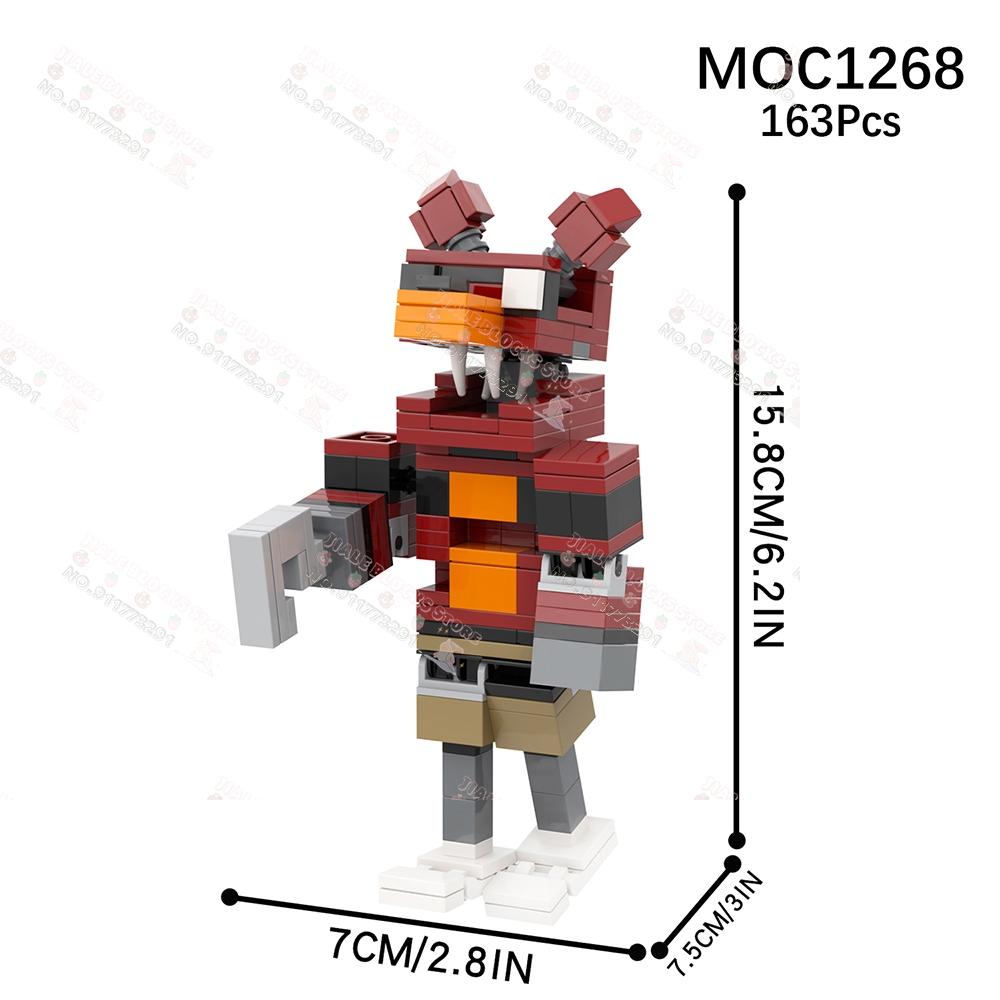 Персонажи игр ужасов MOC Строительные блоки Творческий Полуночный медведь Фигурки Украшения Модели Кирпичи Сборка Игрушки для детей