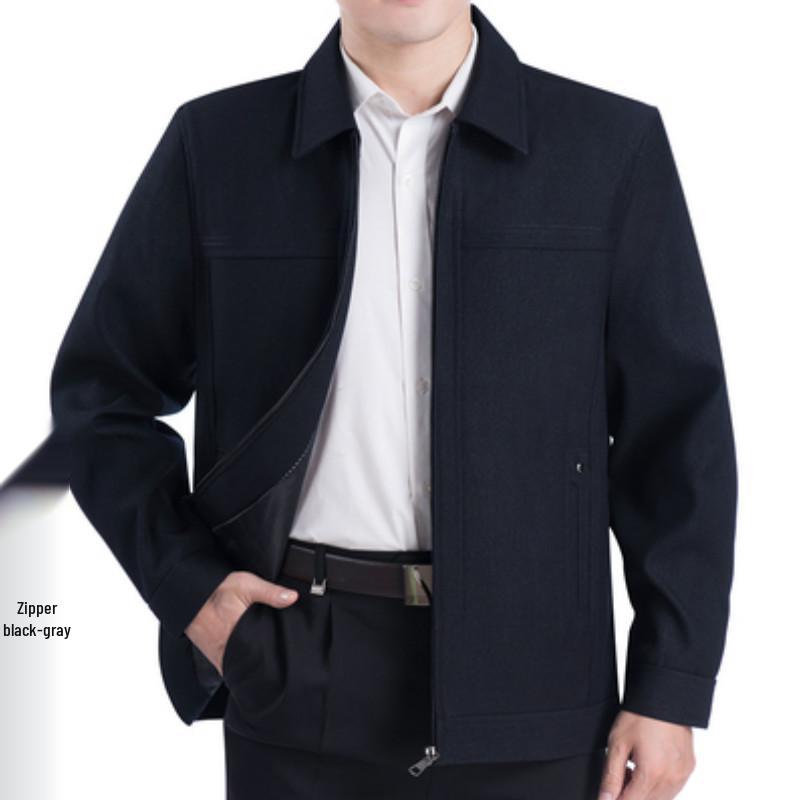 Spring/Autumn Men's Casual Thin Jacket for Middle-Aged & Elderly
