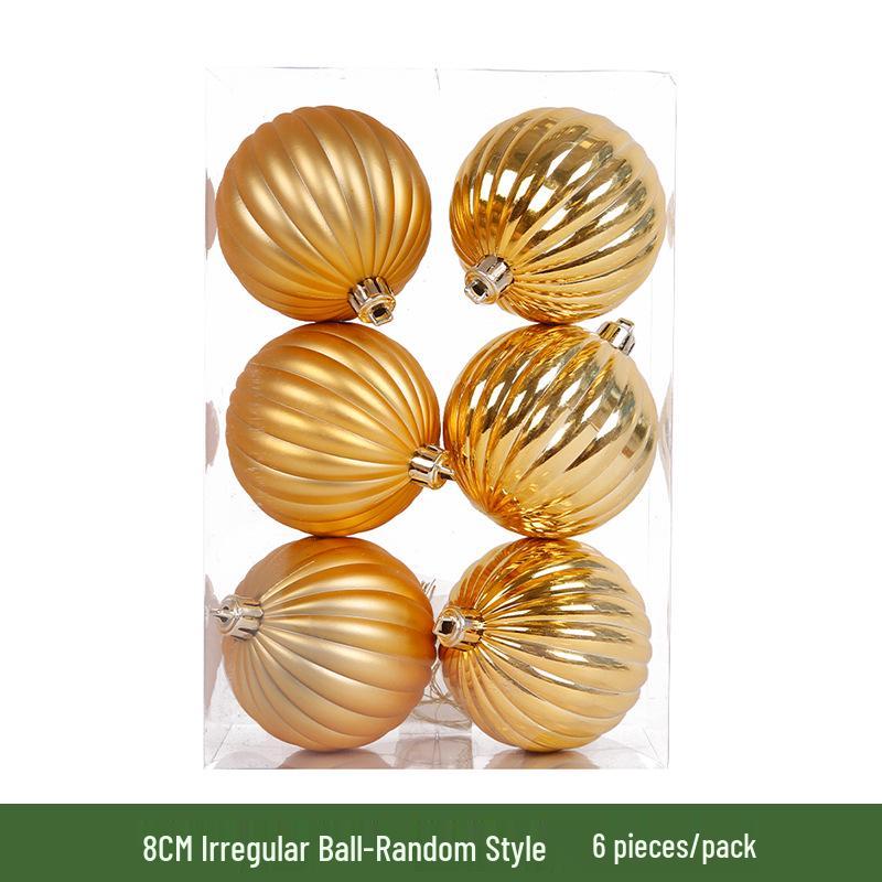 Елочные украшения: 3-10 см Позолоченные пластиковые шары с гальваническим покрытием