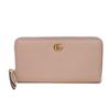 Used 9539 Double G Zip Around Wallet 456117 CAO0G 5909 7940 Pastel Zip Around GG Marmont Perfect Pink Women's from