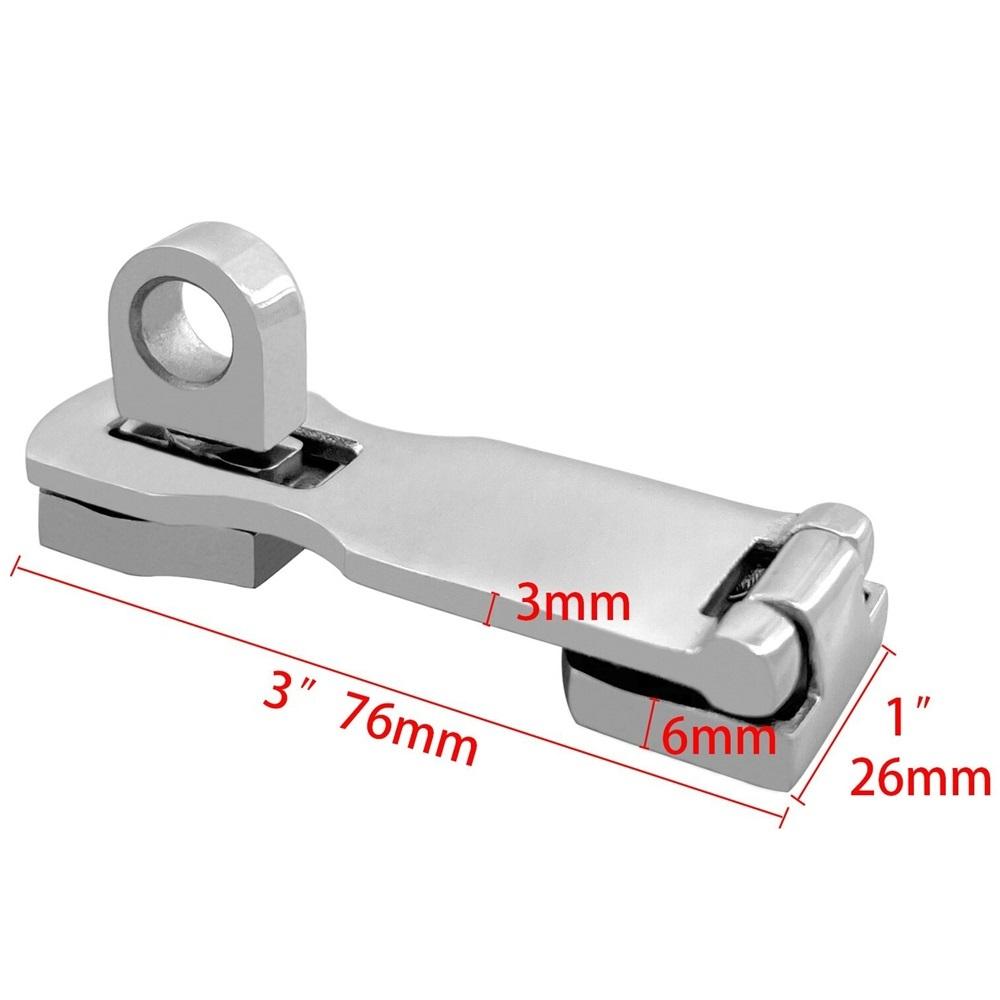 Дверной замок из нержавеющей стали морского класса повышенной прочности с поворотным креплением для навесного замка