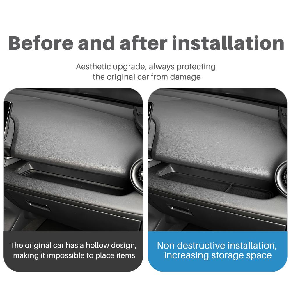 For TOYOTA C-HR 2024 2025 2026 2027 Car Center Console Armrest Storage Tray Anti-scratch Wearproof Silicone Decor Accessories