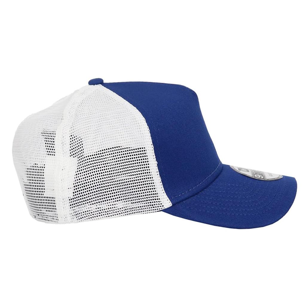 New Era 9FORTY Mesh Solid NewEra with 99HeadwearShop Royal Blue with White One Size Fits All Men's Cap, Color, NE205, Sticker, Mesh, [Used]