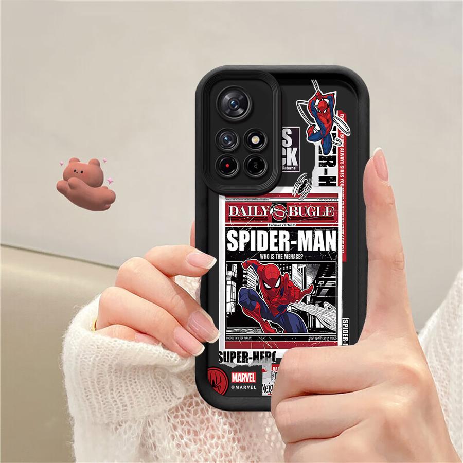 Мягкий чехол Marvel Человек-Паук для Redmi Note 11s 12s 13 14 Pro Plus 10 11 12 Pro