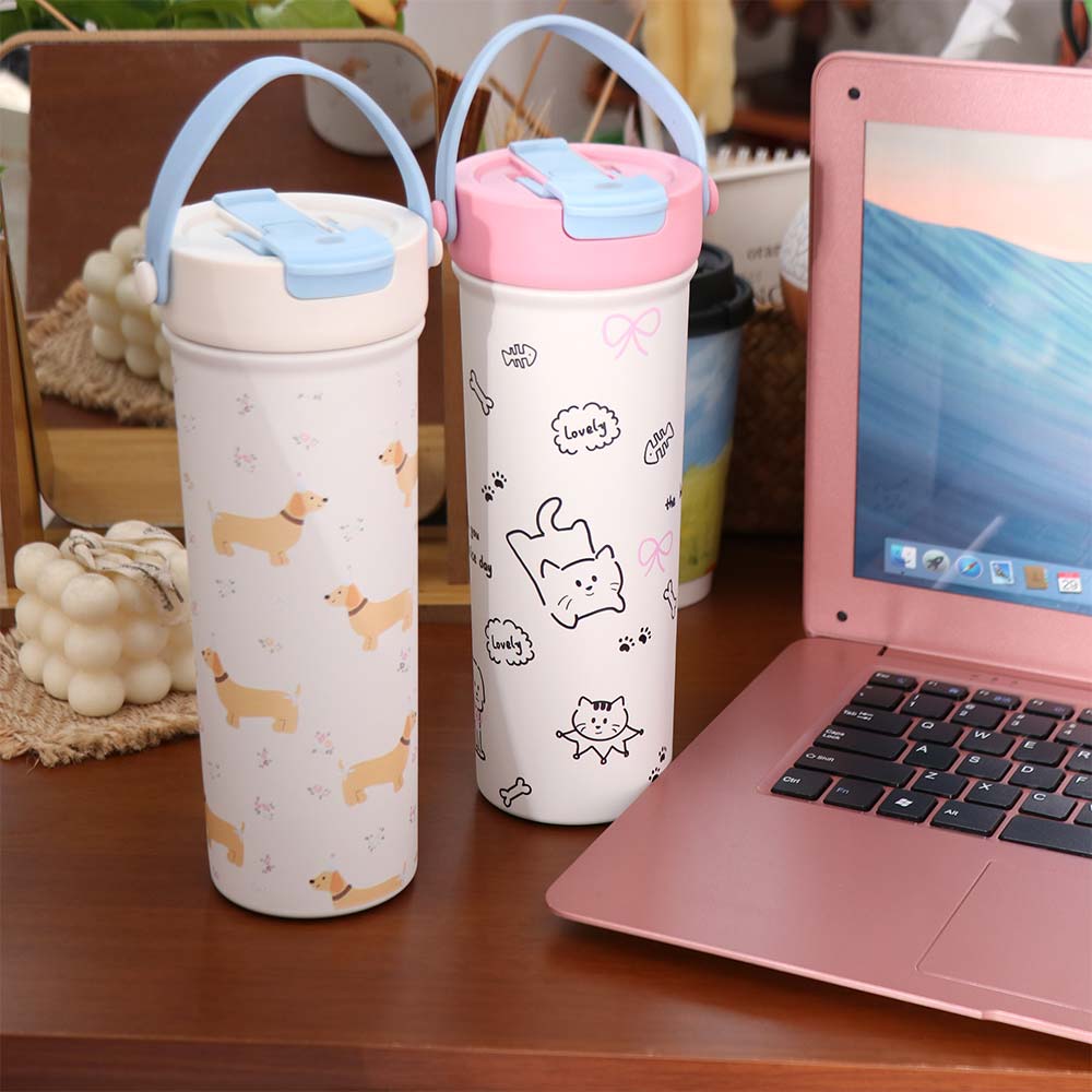 600ml Stainless Steel Cup Leak-proof Vacuum Flasks Water Bottle Thermos Bottle Car Travel